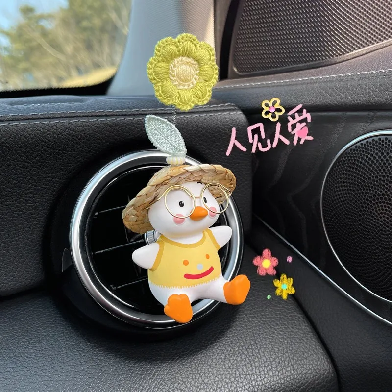 Cute Huatu Car-mounted Aromatherapy Perfume Air Outlet Decoration Stone Cartoon Interior Accessories Girls Vehicle Ornament