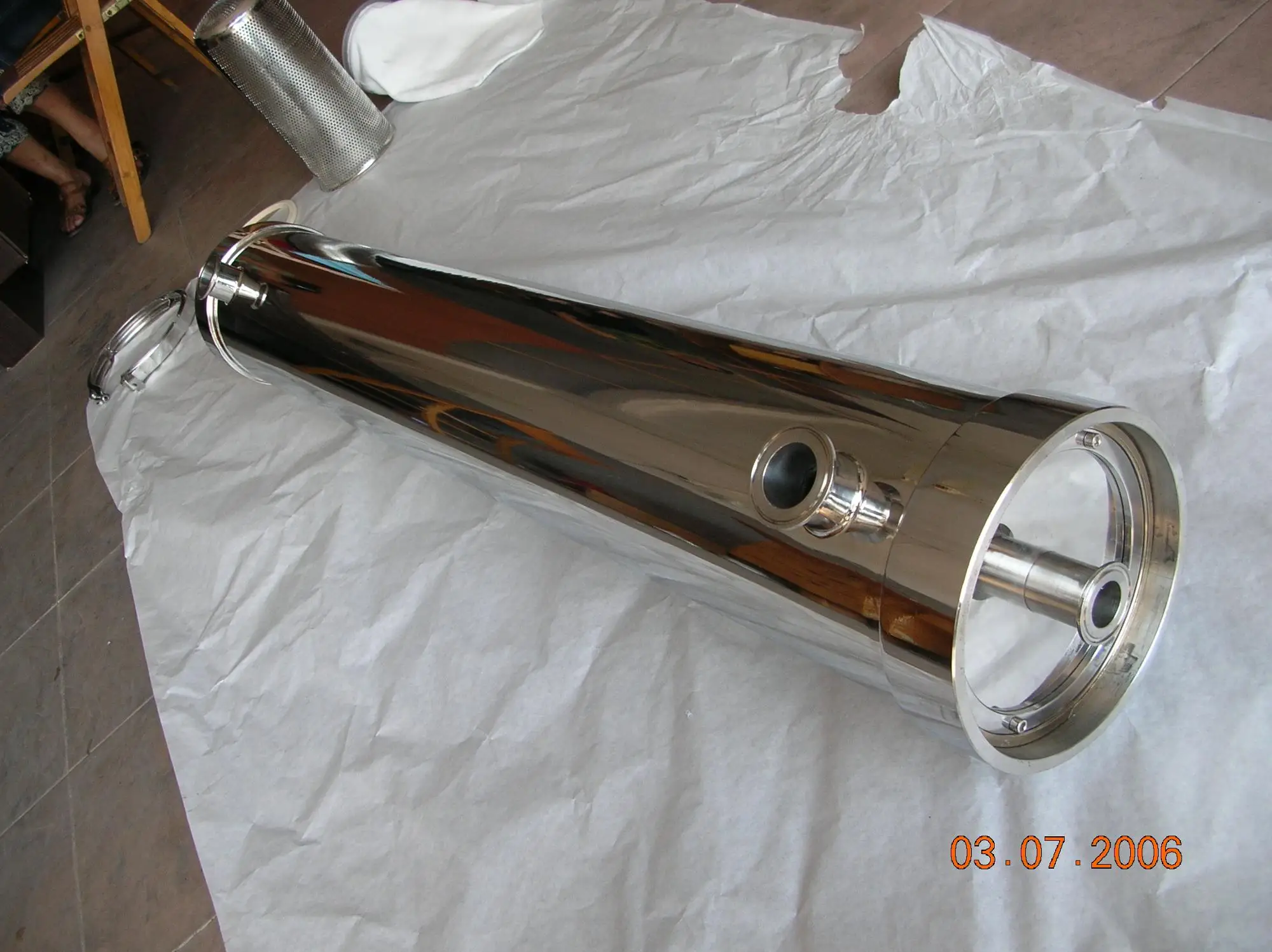 Stainless Steel 4040 8040 Ro Membrane Water Filter Pre Housing On Water Treatment Equipment
