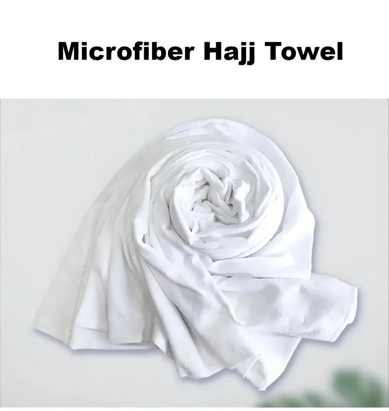 Hygienic Natural microfiber woven Muslim toga Towels Ihram Ehram Ahram Men for Hajj Umrah