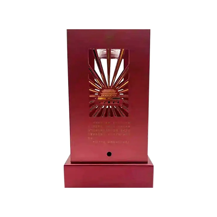 Customized Spirits Wooden Boxes White Wine Display Boxes with Transparent Acrylic Display Lids CNC Engraved Wooden Boxes