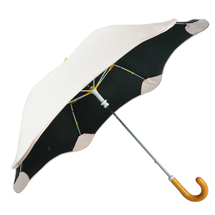New Creative Blunt Travel Kid Umbrella Manual Open Straight Windproof Umbrella With Round Corner For Safety