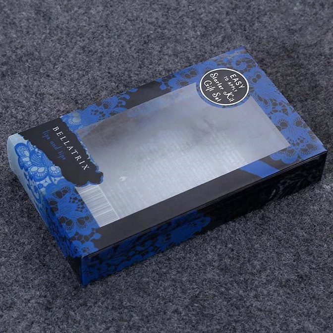 Custom logo clear PVC boxes for gel polish bottle Wholesale nail polish packaging box
