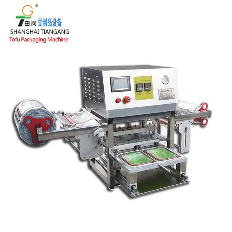 Tofu packing machine / Plastic box / cup / bowl automatic sealing and packing machine