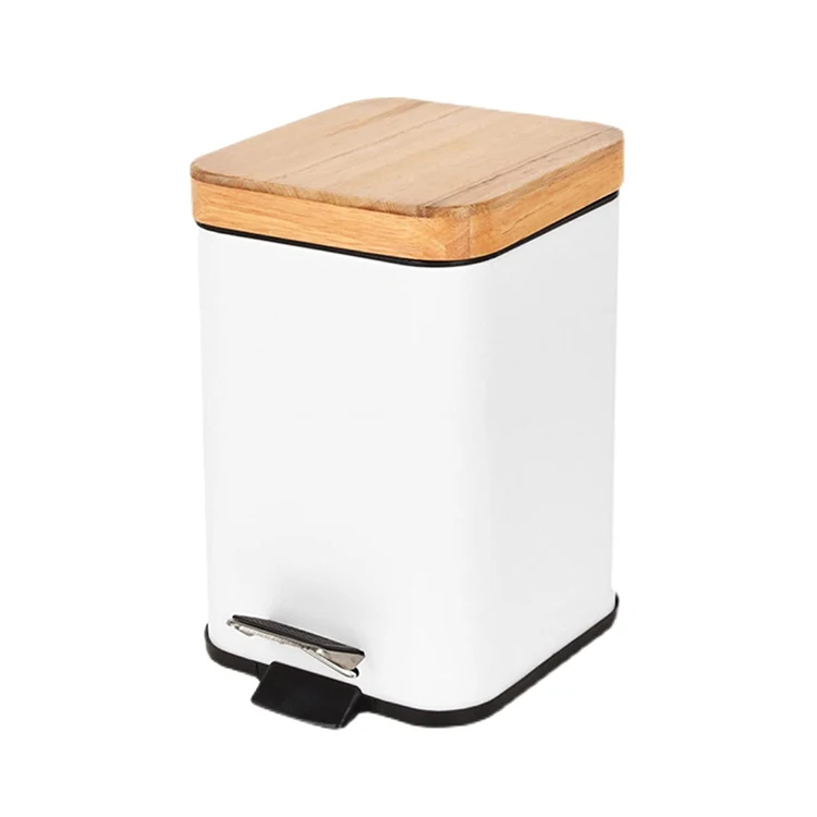 Environmental waste bin bamboo environmental protection square trash can