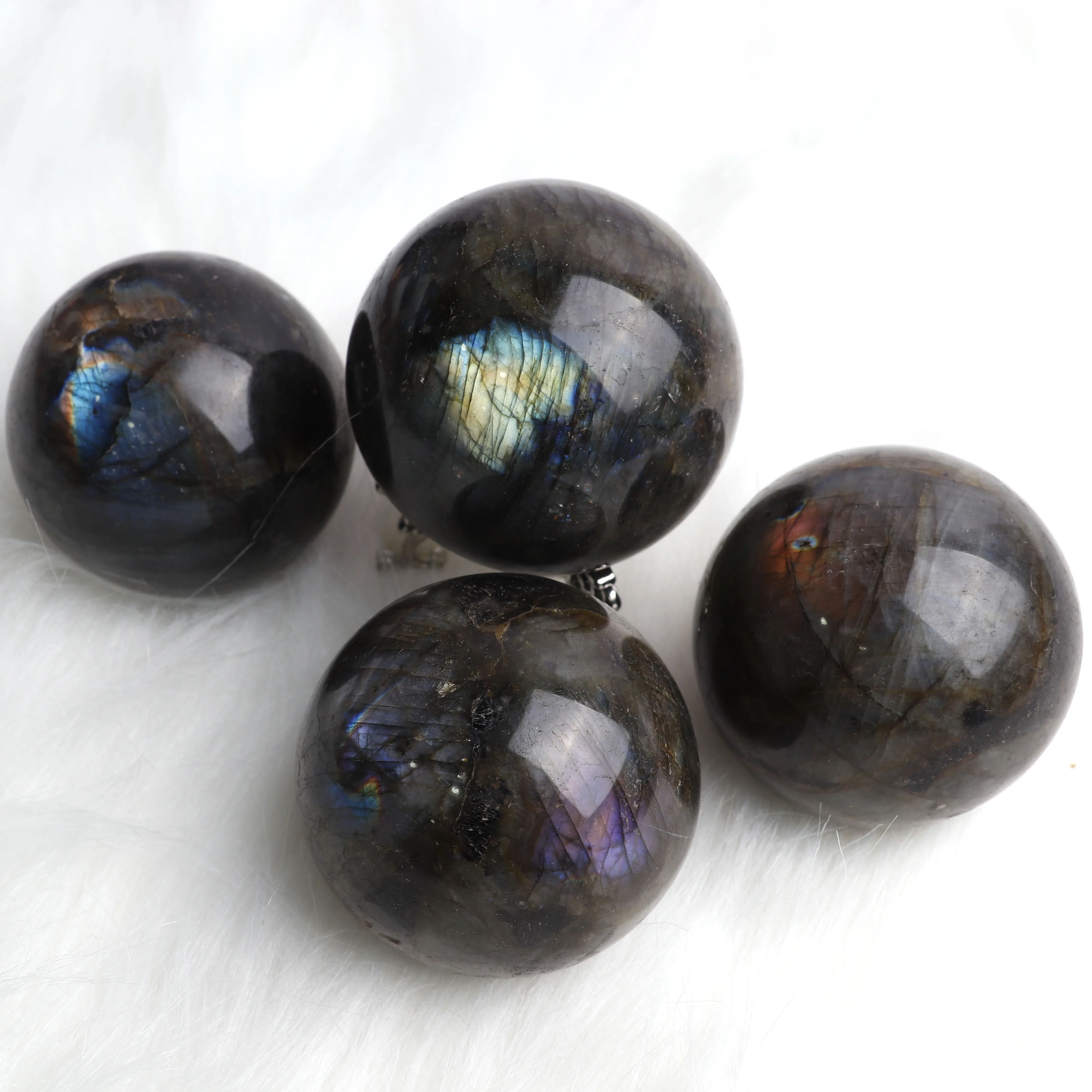 Wholesale Large Labradorite Ball Labradorite Quartz Crystal Sphere