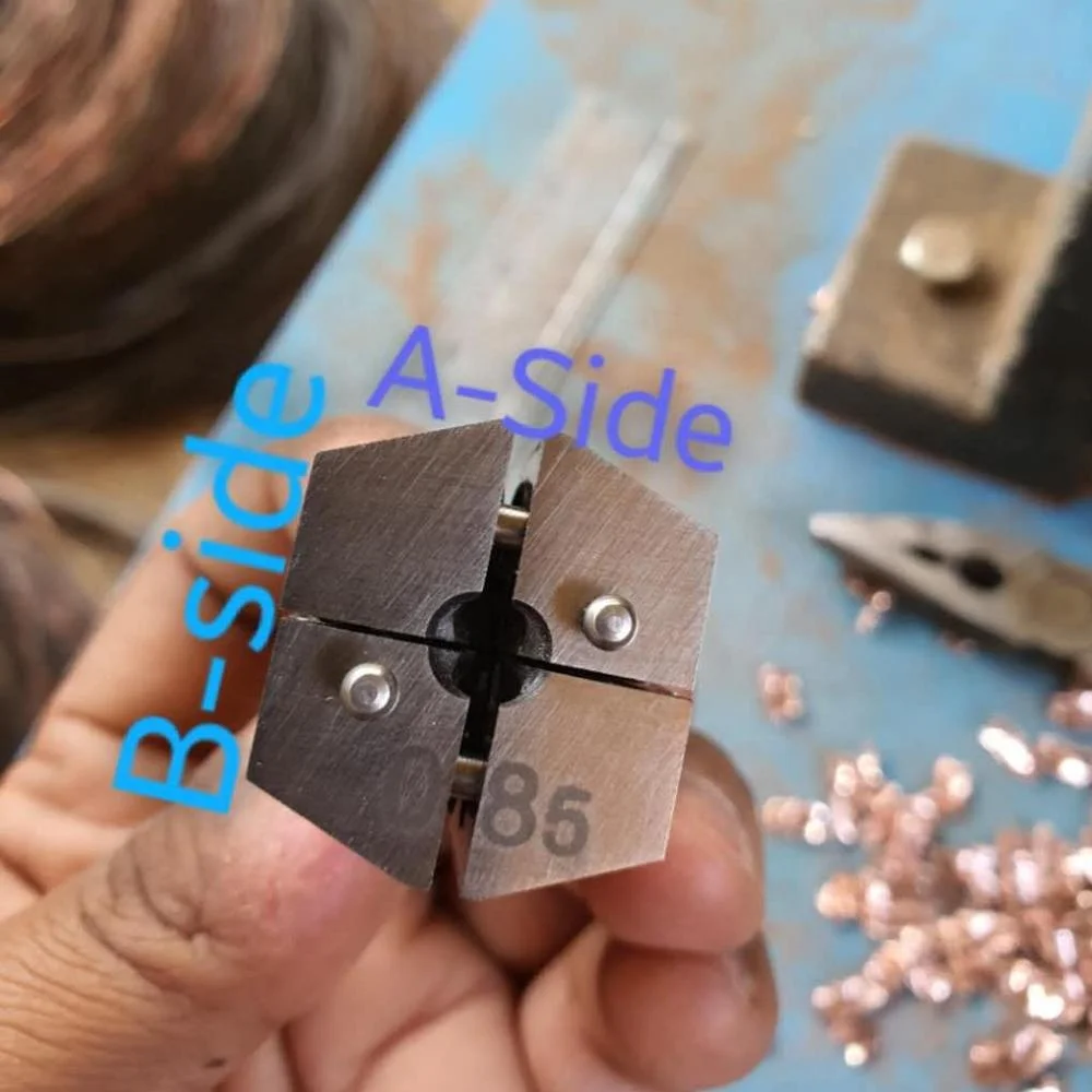 Copper wire cold welding mold J2 for wire size 0.3-1.2mm