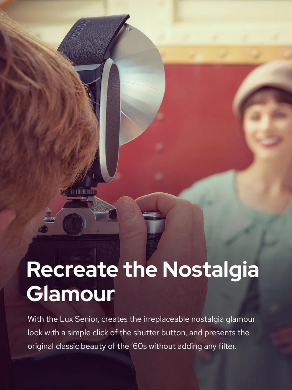 Godox GN14 Lux Senior Retro Camera Flash Light 7 Levels Speedlite Universal for Canon Sony Nikon Fuji Olympus Photography Camera