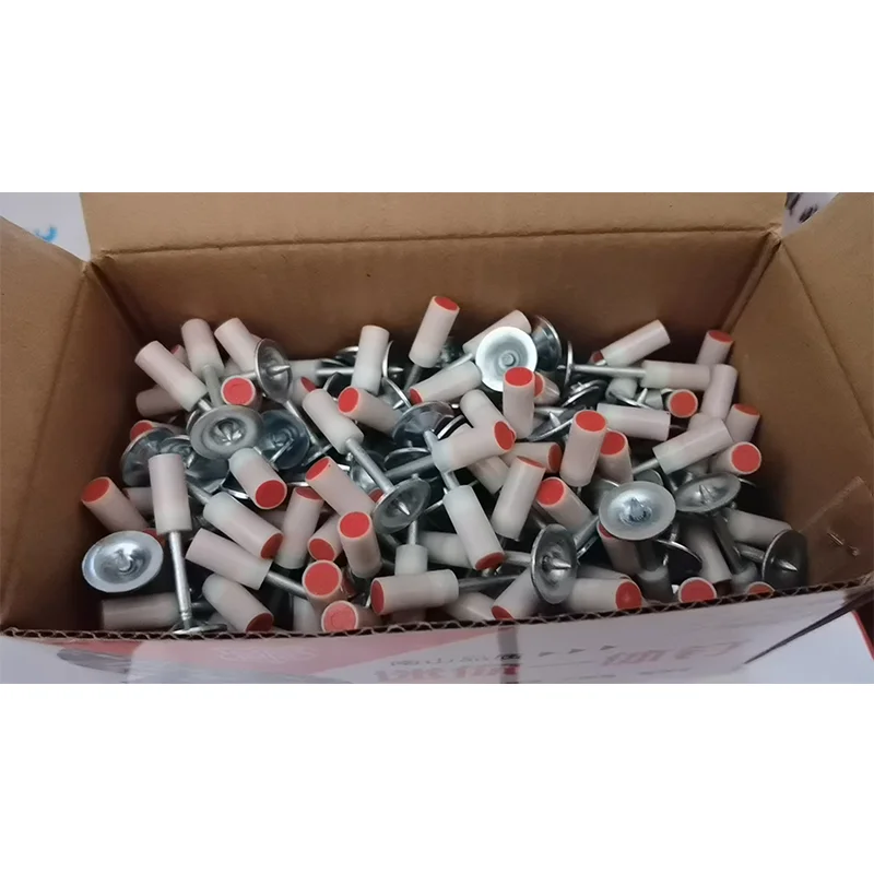 100pcs 7.3mm Diameter 25mm 32 42 Ceiling Steel Cement Drive Pin Round Nail for Concrete Manual Mini Nailer