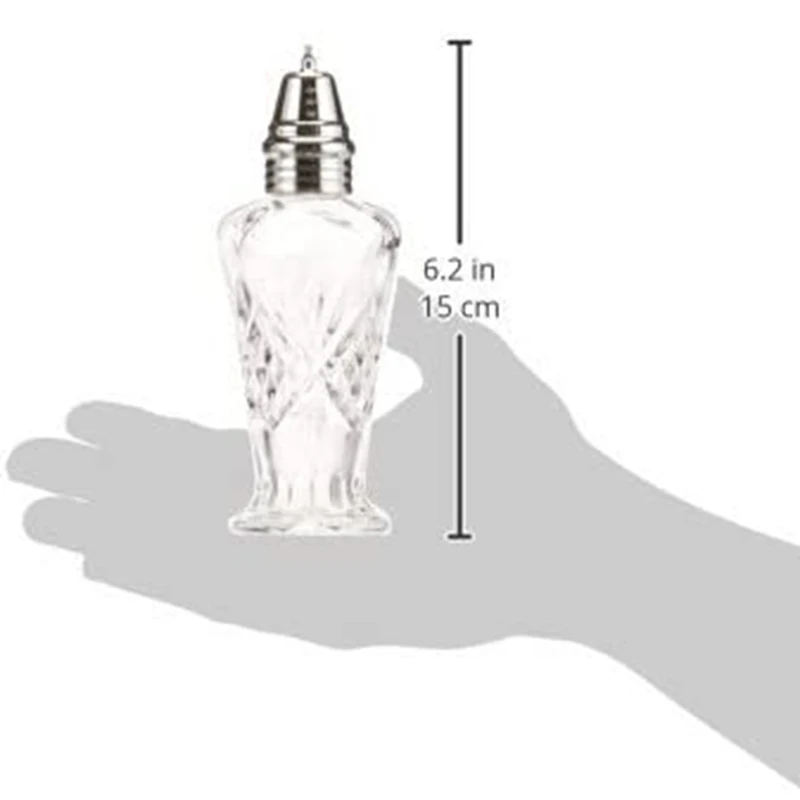 Salt and Pepper Shaker Set Solid powder seasoning glass bottle small container gourmet powder salt shakers