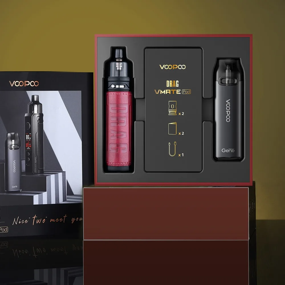 VOOPOO  Drag S 60W + Vmate Pod Mod Gift Box Limited Edition No 18650 Battery  Discount Price