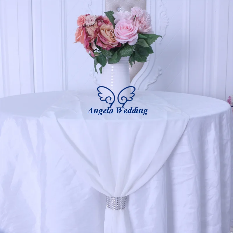 RU013V популярный цвет на заказ пляжная Свадебная мягкая пыльная Розовая Шифоновая