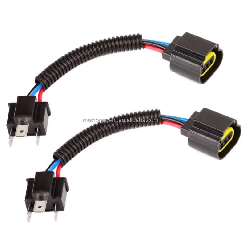 halogen bulb customization Copper    socket H3 Turn to H4