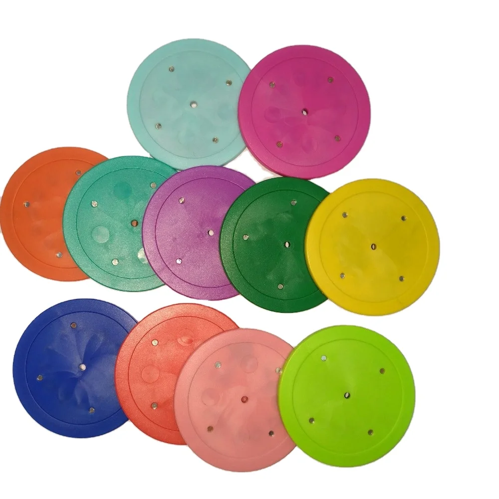 single color 11.5G 40MM Colored token with metal insert