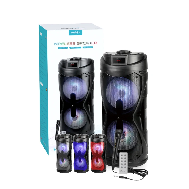 The most popular good-looking Outdoor Portable BT Speaker Louder Speaker With wireless Mic Square Dance Wireless Speakers