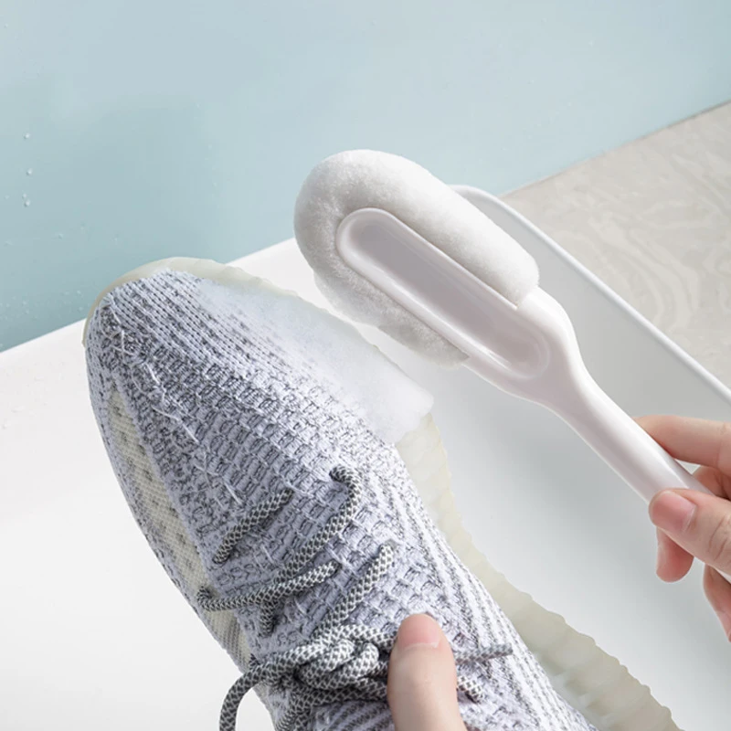 New Arrival Multifunctional Soft Bristle Plastic Shoe Brush Household Long-handle Multi-effect Brush Cleaner With Three Heads