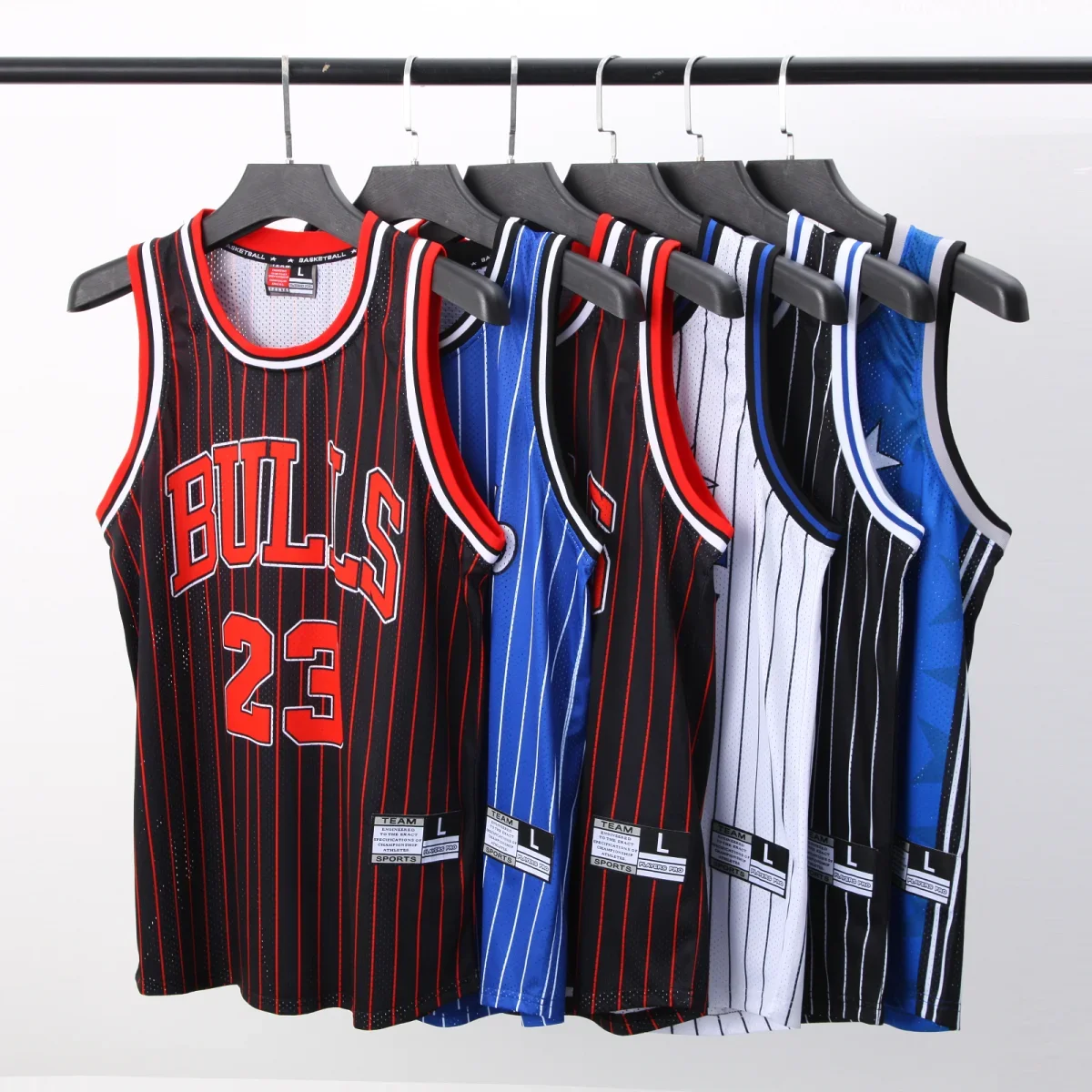 Breathable youth basketball jersey shirts custom heavy mesh embroidery logo high fashion men basketball wear