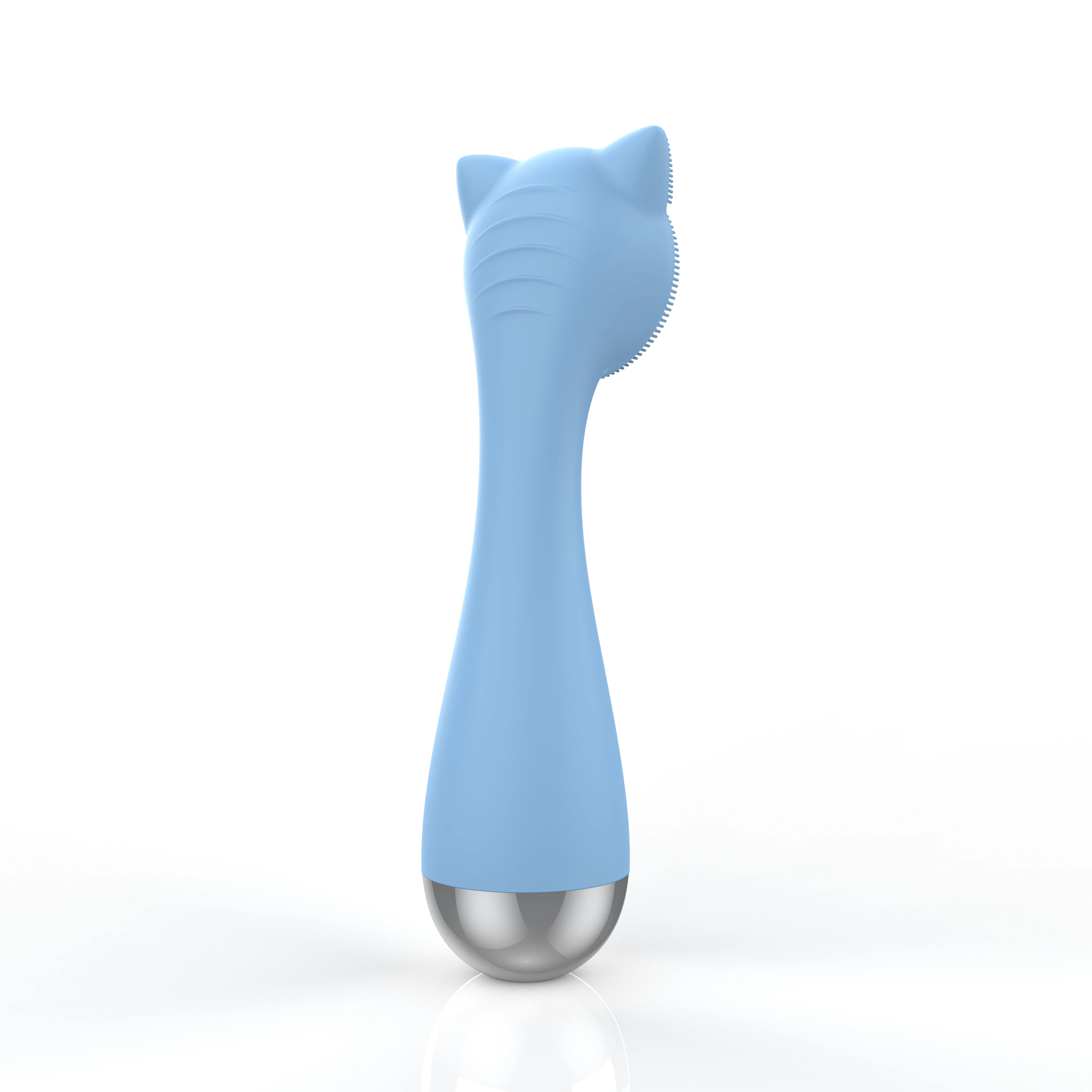 Wholesale Facial Cleansing Brush Cat Claw Shape Waterproof Exfoliating Heating Silicone Facial Brush Deep Cleansing