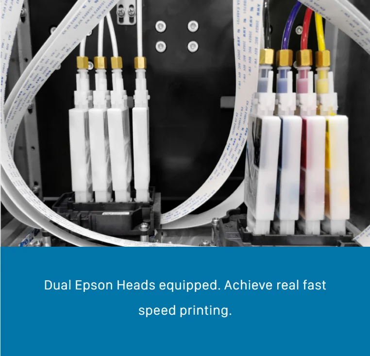 Large format a1 size four 30*40cm plates high speed two i1600/i3200 heads direct to garment blank hoodies textile dtg printer