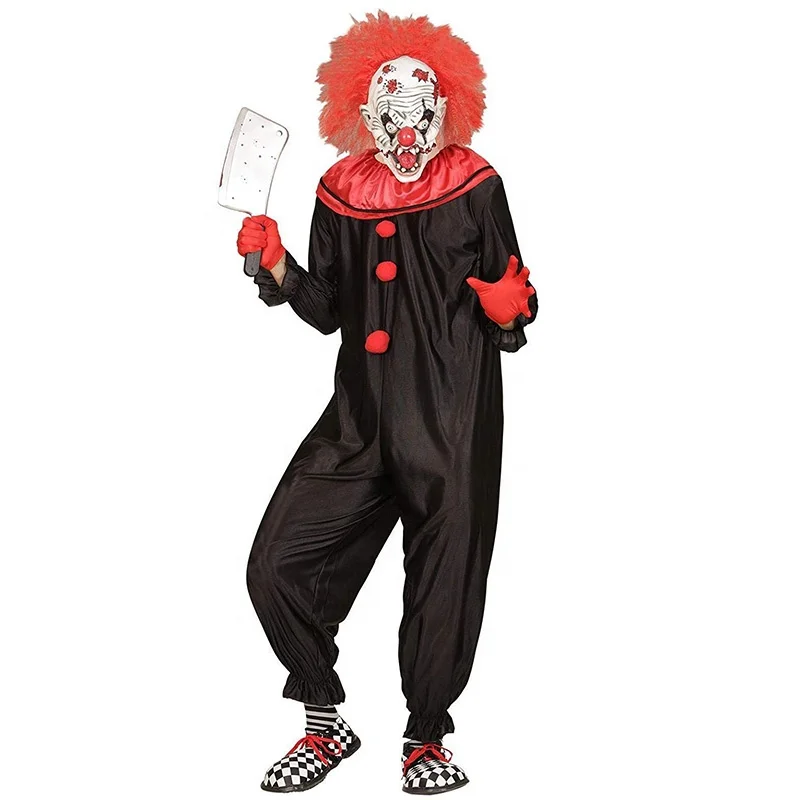 Cosplay costume for party or festival evil clown costume adult