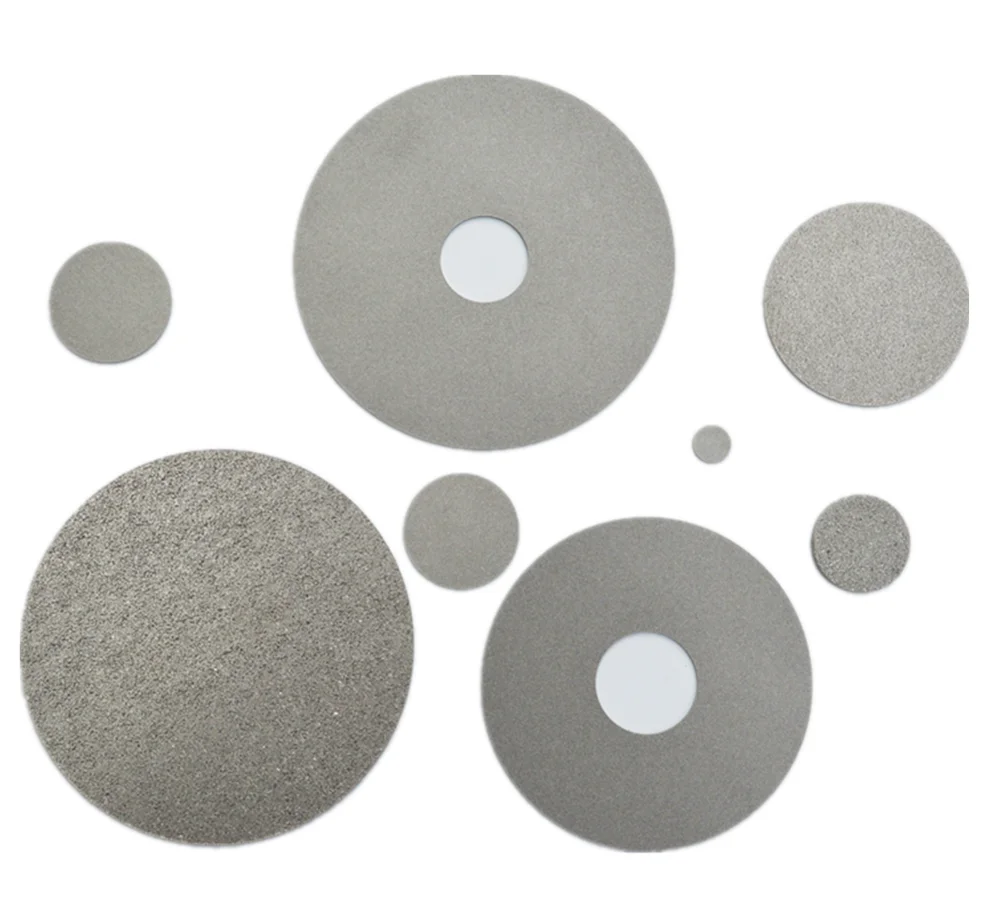 Backwashable filter strainer screw Stainless Steel sintered intered Filter Sheet Disc for gas buffer