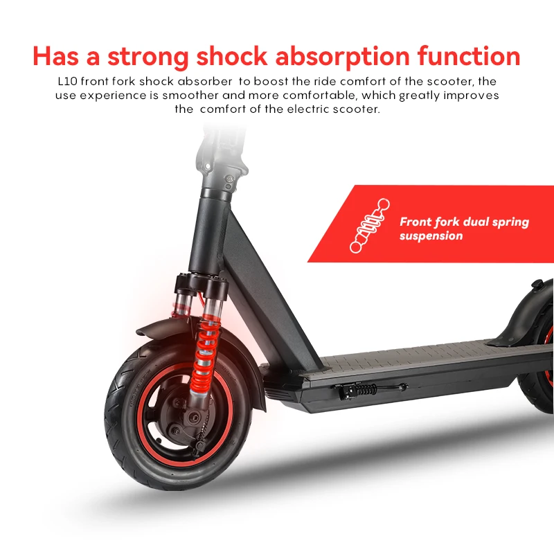 Hot sales DUOTTS L10 Europe Eu Warehouse motor adults e electric scooter off road fast folding mobility kick e-scooter for abult