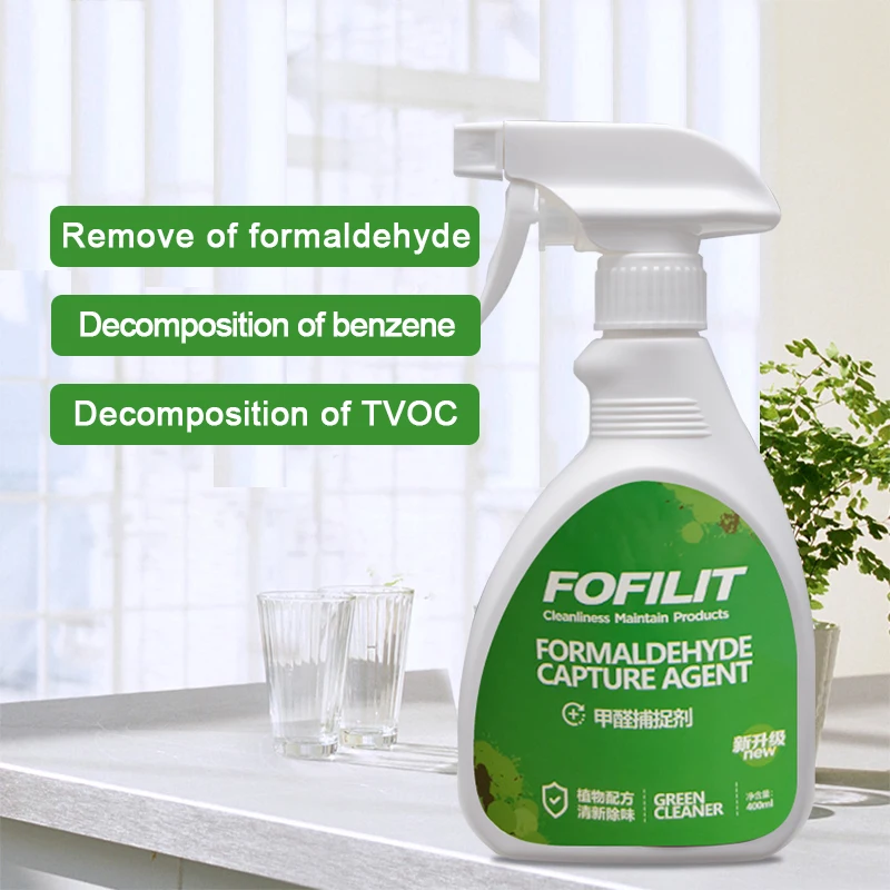 special effect remove Formaldehyde scavenger deodorizer eliminator spray for furniture board textile home Formaldehyde removal