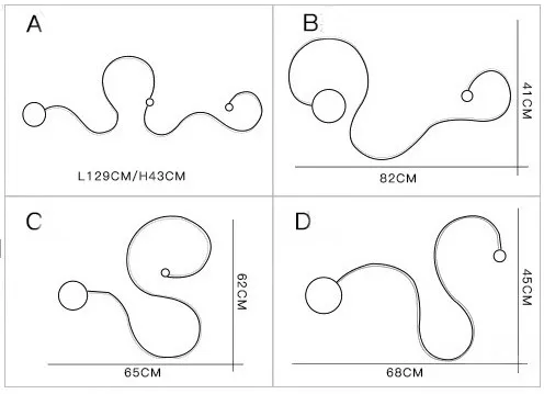 2021 Художественная Современная стильная светодиодная настенная лампа декоративная комнатная Минималистичная гостиная