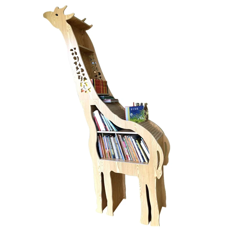 Creative giraffe  sales office soft decoration display bookshelf shop window kindergarten picture book library early education (1600379661758)
