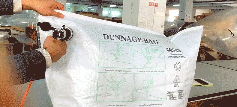 Inflatable Kraft Dunnage Air Bag For Containers Avoid Transport Cargo Damage Air Pillow Big Size Container Dunnage Air Bag