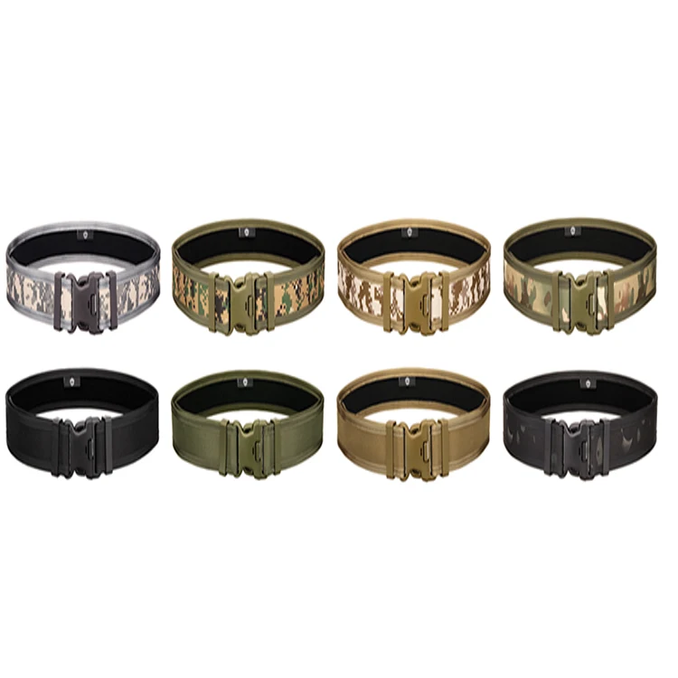 Protector Plus Tactical Belt Men Black Padded Lightweight MOLLE 11-pieces Set Baton Bag Duty Utility Waist Belt Pouch