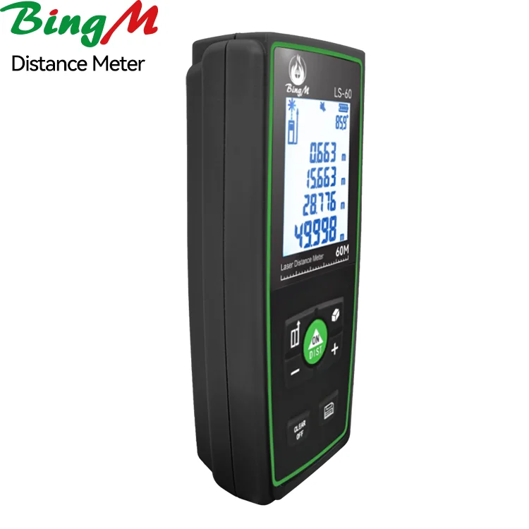 High Standard Wholesale LCD Display Green Laser Distance Meter 0-60m