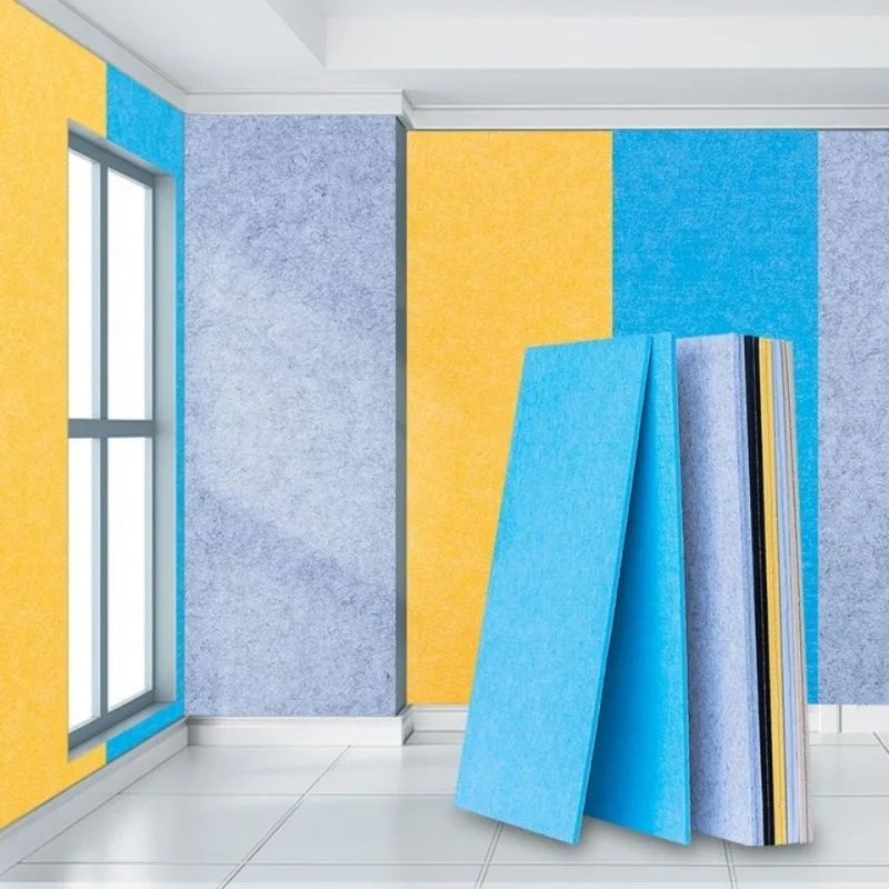 European Standard 1220x2420 9mm/12mm 100% PET Fiber Acoustic Panel Dense Thick cinema Acoustic Wall Panel