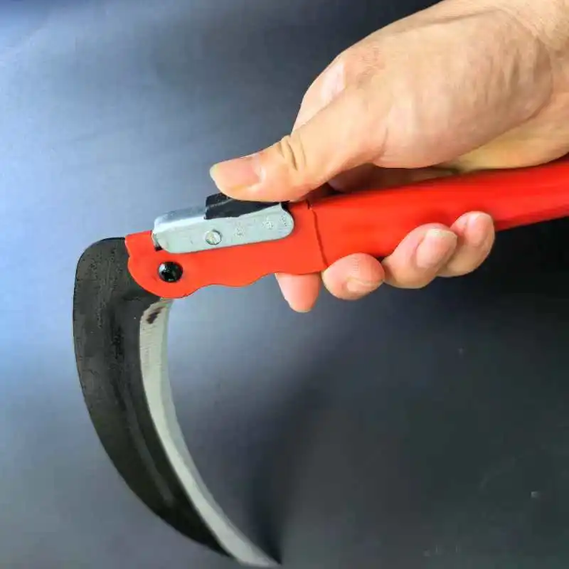 Manganese steel forging lawn mower sickle, agricultural sickle tool, garden pruning knife, outdoor knife atv sickle bar mower