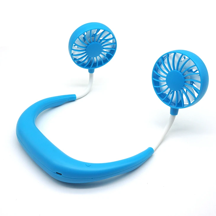 Hands-free Mini Portable USB Rechargeable Outdoor Sports Lazy Hanging Neck Band Portable Fan