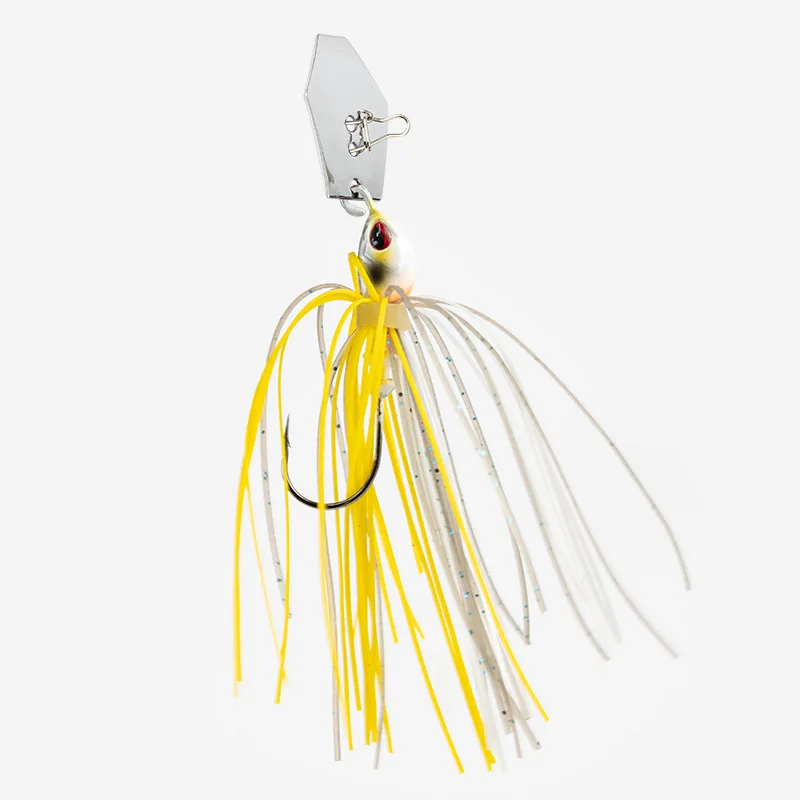 Fishing Chatterbait 3D Eyes Jig Bass Lures Rubber Skirt Spinner Buzzbait Chatter artificial bait