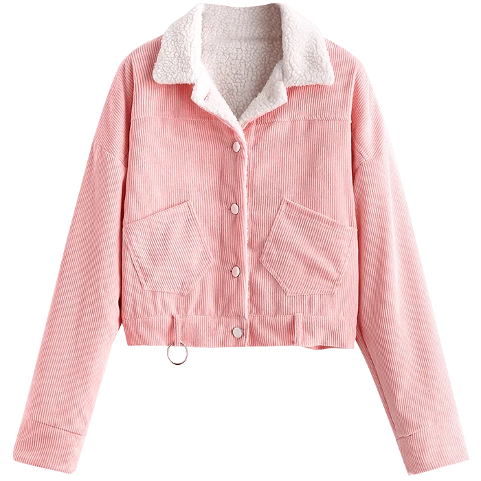 
Зимняя женская модная флисовая куртка с подвесками 