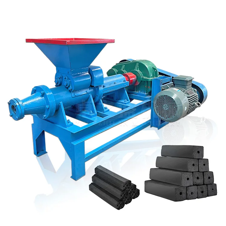 China Hot Sales Wholesale Barbecue wood Bamboo Coconut shell Charcoal Extruder Machine Charcoal Briquette Making Machine