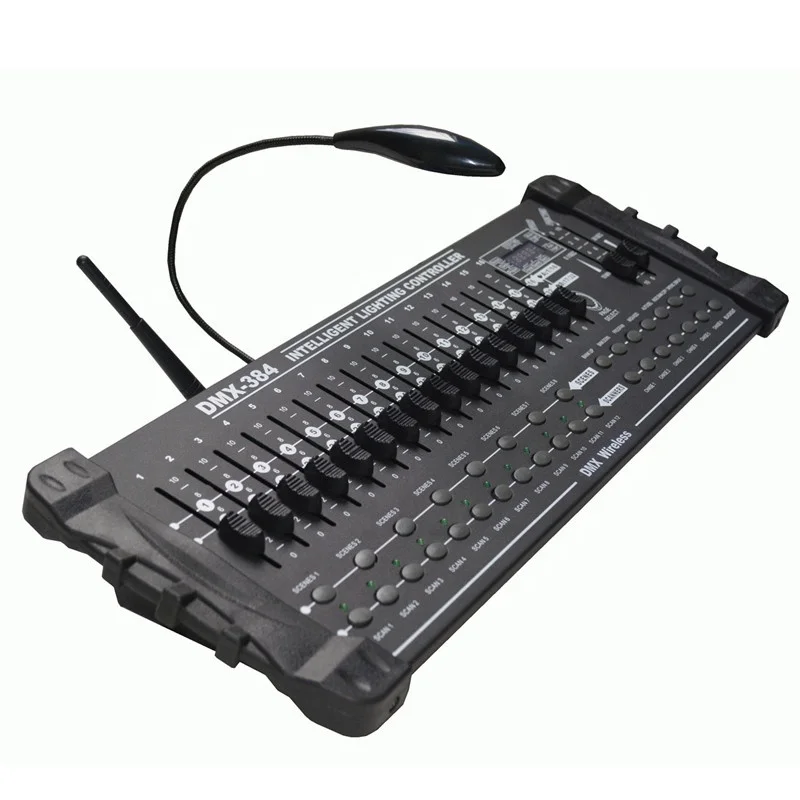 Dj equipment console stage lighting dmx DMX-384-W Consol dj controller programmable 384 channel 16 slider stage lighting console