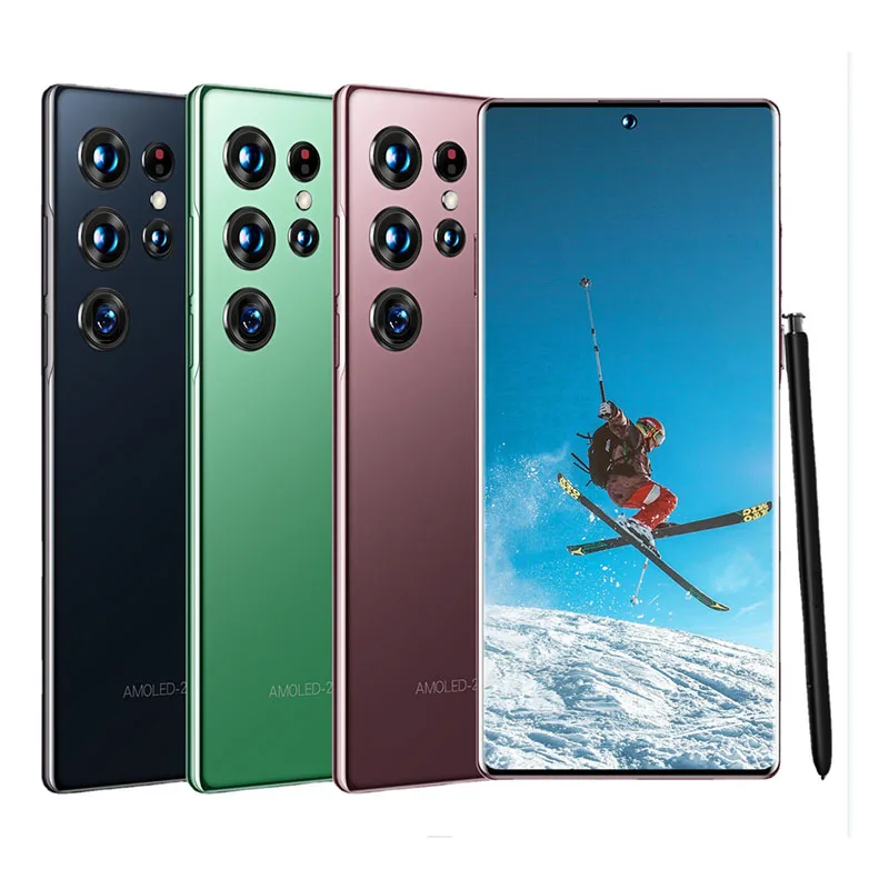 Latest Design New S22 +u L Tra 7.3 Inch 16gb+1tb Smartphone Android 12.0 High Speed Processor Mobile Phones