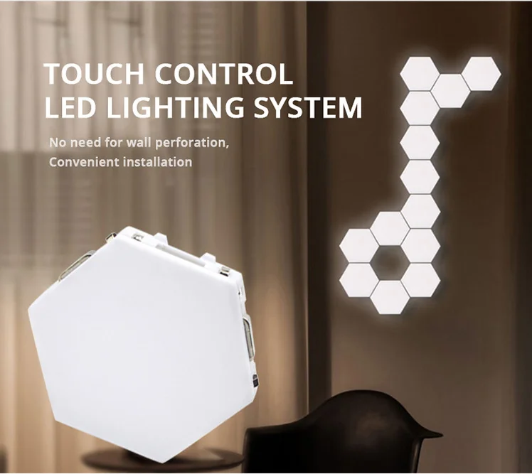 Touch Sensor Magnetic Led Hexagonal Light Honeycomb Wall Quantum Lamp Night Sensitive