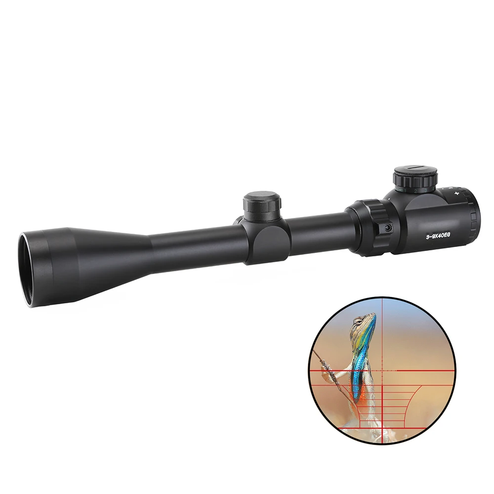  3-9x40 EG Красная Зеленая Сетка оптика охотничьи наружные пневматические прицелы оптический прицел