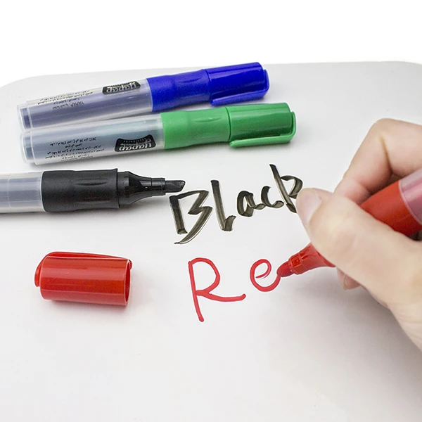 
Customized Dry-erasable & Wet Erase Low Odor Fiber Tip Refill Whiteboard Marker Pen 