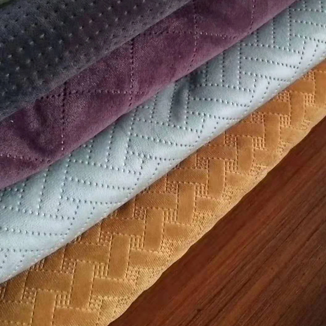 
velvet ultrasonic quilting fabric 