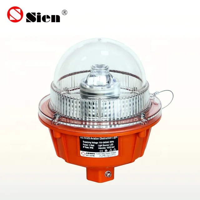 Icao Standard L-864 Obstruction Light/ Aviation Light For Chimney /obstruct light Price List For Tower