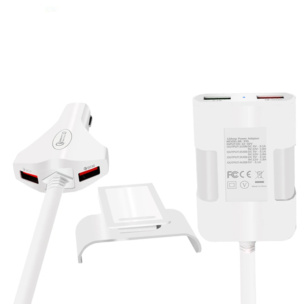 
SIPU fast charging 4 usb port back seat car charger 