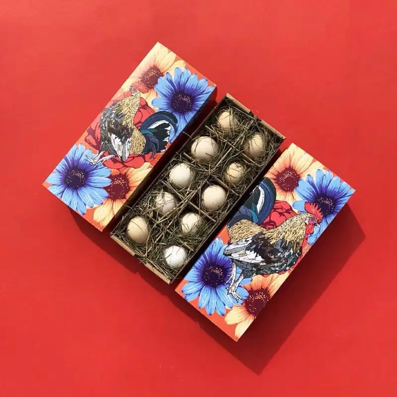 
Recycled kraft Paper Material Egg Use 10pcs Custom paper egg box 