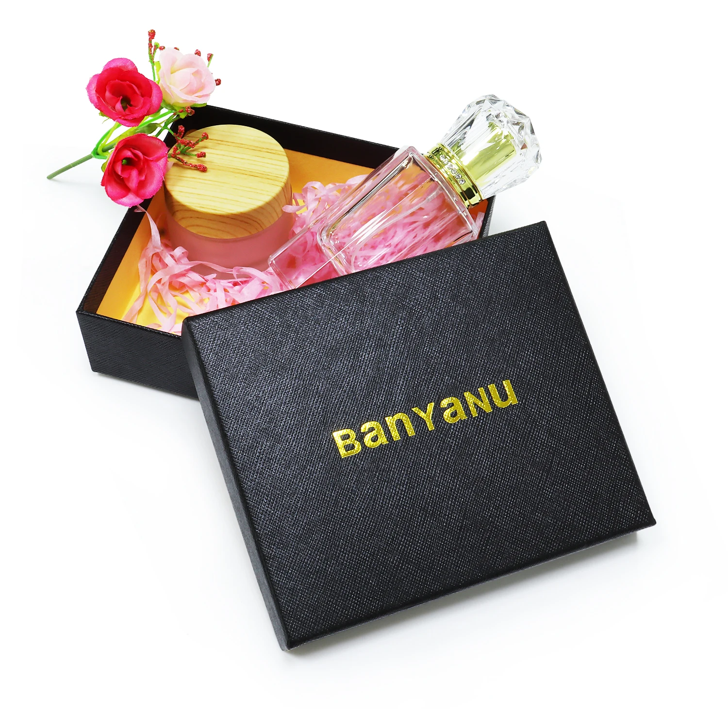 Custom Top Bottom Cardboard Packaging Box Rectangle Gold Foil Embossing Varnishing Newest Model Tissue Paper Clothes Packing