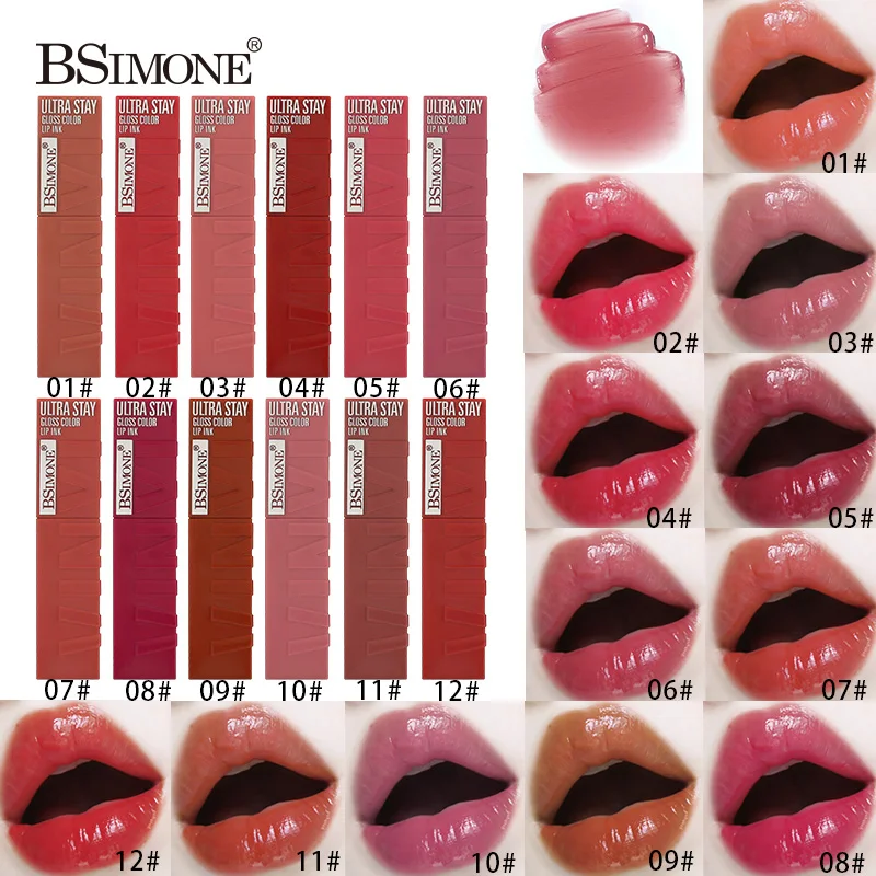 Wholesale Waterproof Makeup Lip Glaze Vendor For Lip Gloss Vegan Organic Glossy Custom Pink Velvet Matte Lipstick Lip Gloss Oil