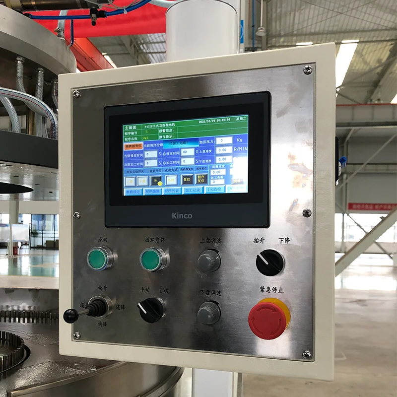 precision watch glass surface lapping polishing machine for Optical glass flat polishing