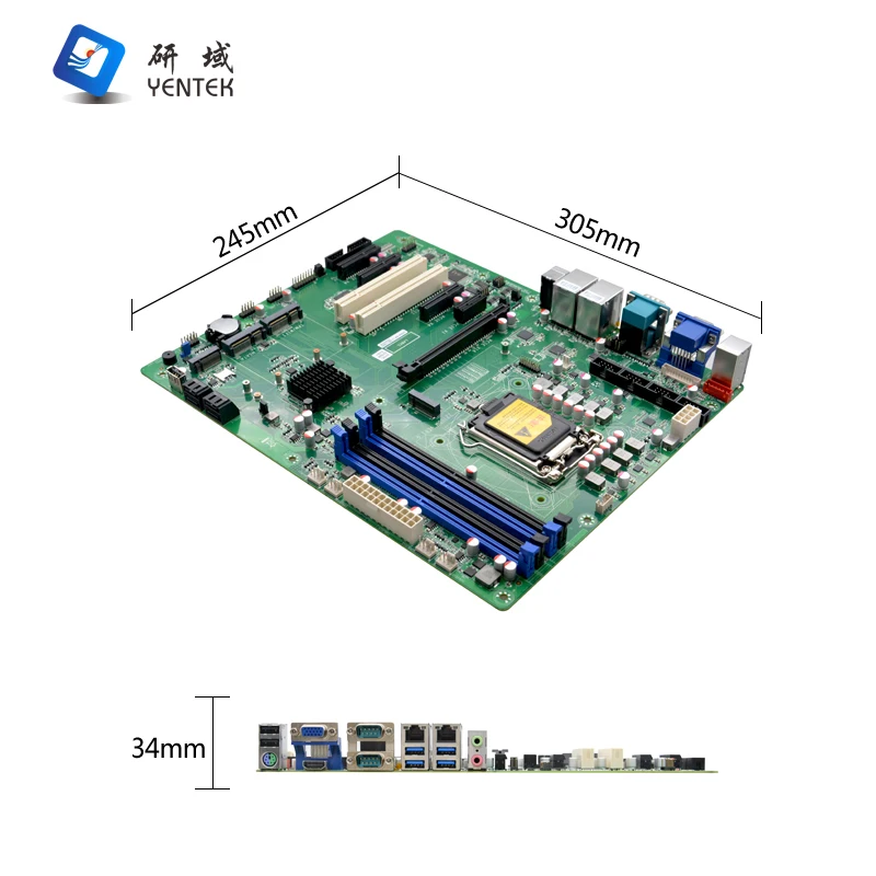 Z270/Z370 Industrial motherboard support 4*DDR4 DIMM memory 11*USB 6*COM Intel LGA1151 6/7/8/9th i3 i5 i7 ATX motherboard
